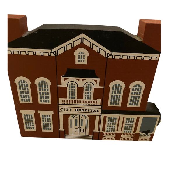 1988 The Cat’s Meow Village Series 6 Lot of 7 Wood Buildings - Picture 2 of 8